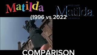 Matilda (1996) Vs Matilda The Musical (2022) | Amanda Thripp Pigtail Hammerthrow | Comparison