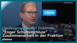 CSU-Parteitag: Landesgruppenchef Alexander Dobrindt im Interview