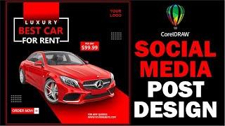 Social Media Post Design in Coreldraw | coreldraw tutorial | KH Graphics