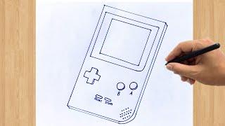 How to Draw a Gameboy | Easy Drawing Tutorial