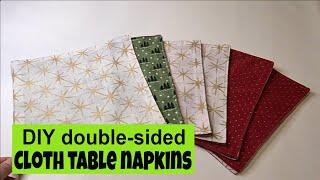 DIY double-sided cloth table napkins