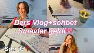 DERS VLOGsohbet,sınavlar geldi Ecre Ay