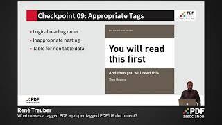 What makes a tagged PDF a proper tagged PDF/UA document (Rene Treuber, axaio)