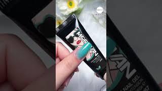 Easy Beginner Friendly Poly Gel Nail Tutorials | | Green pearlescent poly gel