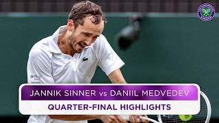 Medvedev wins marathon | Daniil Medvedev vs Jannik Sinner | Highlights | Wimbledon 2024