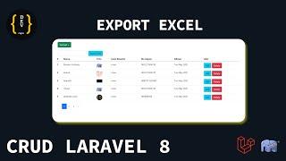CRUD LARAVEL 8 -PART 13-  EXPORT EXCEL