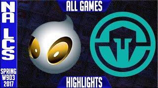 Dignitas vs Immortals Highlights All Games - NA LCS W9D3 Spring 2017 - DIG vs IMT All Games