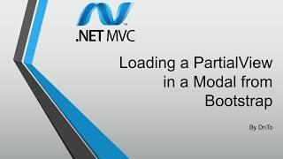 [ASP.NET MVC] Load Bootstrap modal with  Partial View