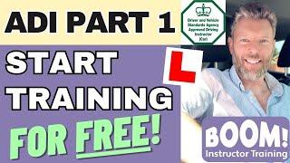 ADI Part 1: Start training to become a driving instructor