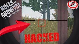 WATCHING BIGGEST AIMBOT HACKER EVER IN RULES OF SURVIVAL! Solo vs Fireteam 1v5 ROS mobile