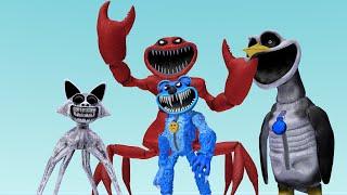 POPPY PLAYTIME MONSTERS vs ZOONOMALY FAMILY vs ZOOCHOSIS SMILING CRITTERS EVOLUTION IN GARRY'S MOD