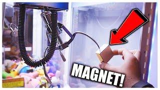 CAN YOU HACK A CLAW MACHINE WITH A MAGNET? | Arcade Hacks