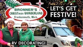 How We Decorated our RV for Christmas | Get In The Spirit of The Holiday At Bronners!