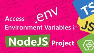 How to access environment variables in NodeJS by adding .env file