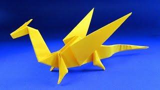 Как сделать дракона из бумаги. Оригами ДРАКОН из бумаги