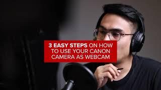 LEVEL UP your WEBCAM with Canon Cameras! EOS Webcam Utility