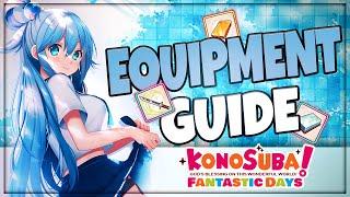 How to improve your DAMAGE & DEFENSE INSTANTLY! Equipment Guide! (KonoSuba: Fantastic Days)