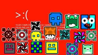 Windows 10 Kill Screen But Geometry Dash Icons Wants To See That