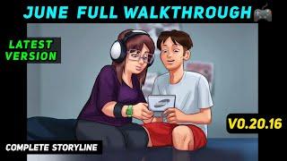 JUNE COMPLETE QUEST ALL MISSIONS | JUNE FULL WALKTHROUGH SUMMERTIME SAGA 0.20.16 LATEST VERSION