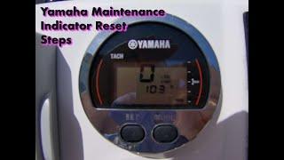 HOWTO:  Reset the maintenance indicator YAMAHA gauge | #diy #fish #fishing #boat #yamaha