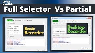 UiPath Full Selector and Partial Selectors