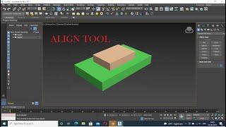 Align tool in 3ds max