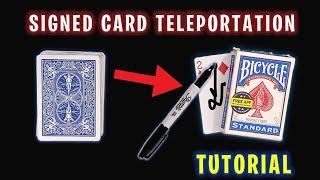 Signed Card Teleportation magic trick Revealed|Malayalam|Visual Magix