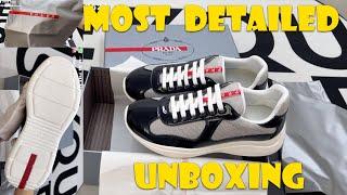 Must Watch Before You Buy! Most Detailed Unboxing of Prada America's Cup Sneaker!