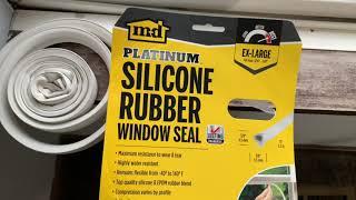 How to Seal Drafty Windows w/ MD Silicone Rubber