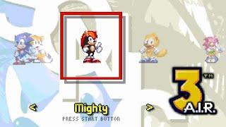 Extra Slot Characters : Mighty, Ray, And Amy Rose Blast! - Sonic 3 A.I.R. Mods