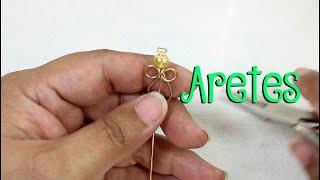 Aprende cómo hacer aretes de angelitos en alambre... Aretes en alambrismo... aretes diy...