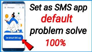 Set SMS As Default Problem Solution// how to fix set as default Problem in hindi Technical dilo