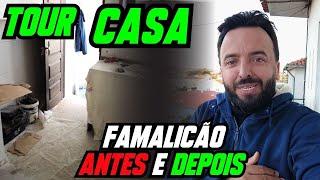 Mostramos o antes e o depois da nossa casa em Famalicão