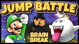 Mario Jump Battle | Halloween Brain Break | Just Dance | Freeze Dance | Matthew Wood