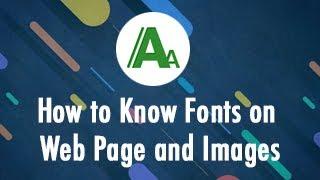 How to know font details in website | Fontface Ninja | Fonts on images