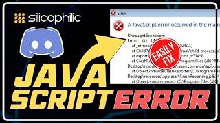 FIX Discord JavaScript Error | A Fatal JavaScript Error Occurred [Windows 11/10]