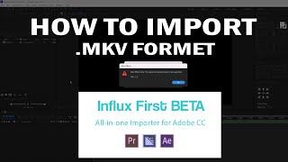 Influx Plugin After Effects | How to import MKV file in After Effects or Premiere Pro