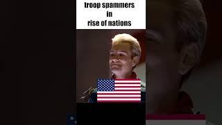 troop spamming in Rise of Nations