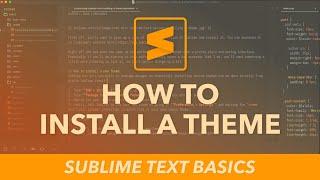 How to install a Sublime Text theme