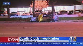 Driver Killed After Crashing Into Tree In Rowland Heights