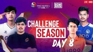 [HINDI] BGMI Snapdragon Mobile Challenge Season Day 8 | Season 6 India