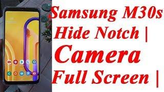 Samsung M30s Hide Display Notch | Camera Full Screen