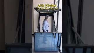 Attic window for better views #access window#home #builders #shorts#engineering #new builders#fyp