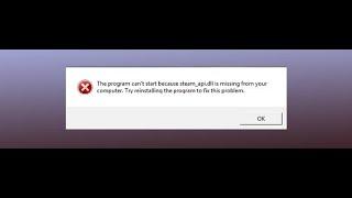 How To Fix Steam_api.dll was missing in error system in Windows 10