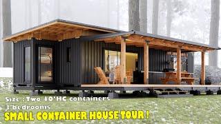 container house tour |  3 bedrooms | Turn two old containers into a beautiful little house