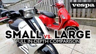 Vespa Small frame vs Large frame