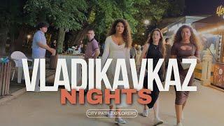 Vladikavkaz Night Walking Tour - North Ossetia, Alania, Russia 4K Video 2023