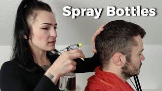 ASMR Spray Bottles Testing On Hair 