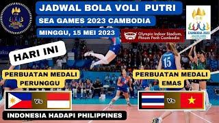 JADWAL FINAL BOLA VOLI PUTRI SEA GAMES KAMBOJA 2023 Hari Ini ~ Laga Indonesia vs Philippines