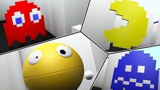 Pacman 2D in a 3D world